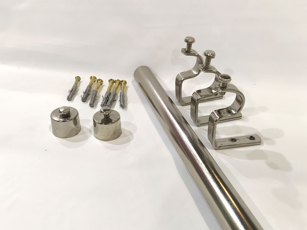 Barral de Caño plata brillante 1”