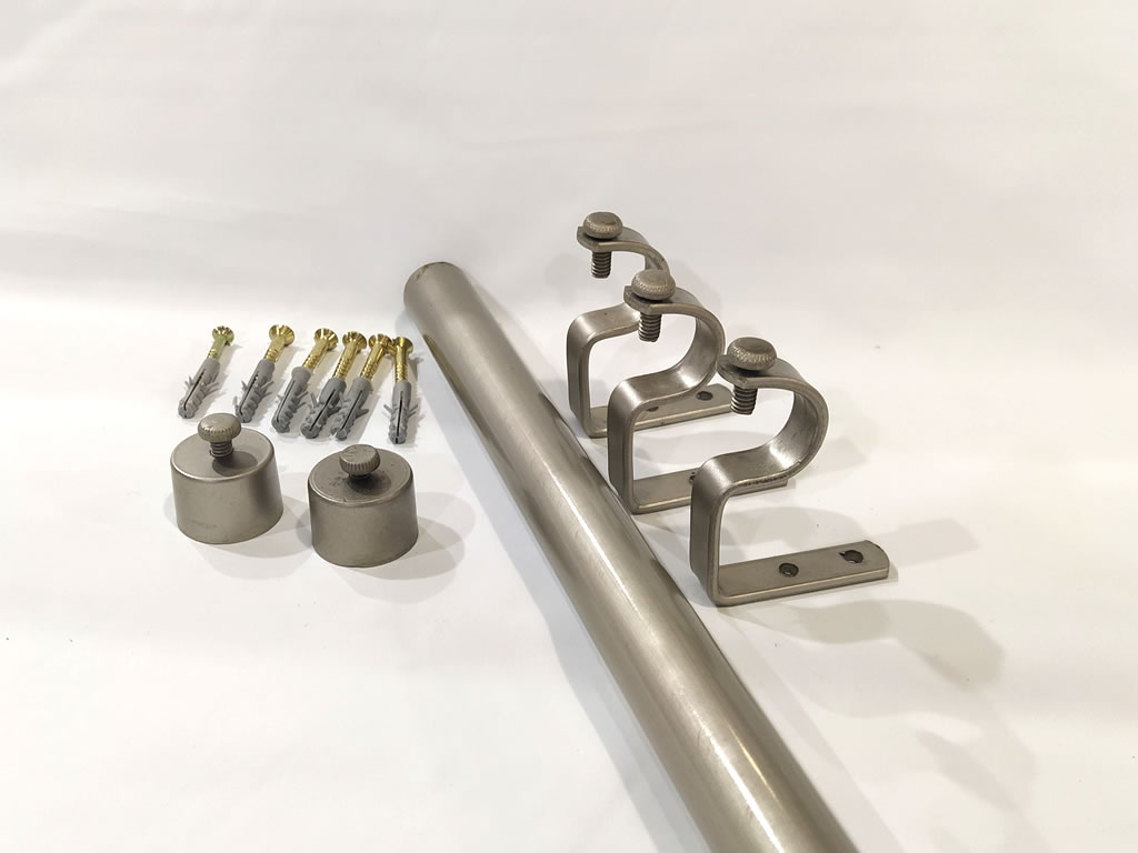 Barral de Caño plata satinada 1”